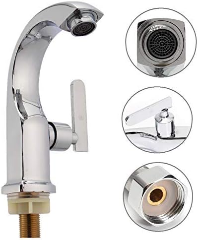 Faucet Chrome Bathroom Basin Faucet Long Flexible Hose f Home Kitchen Faucet Spout Sink Cold Water Mixer Tap Toilet Basin Faucet