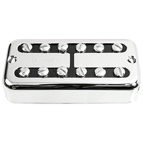 TV Jones PowerTron Guitar Neck Pickup, Chrome, Universal Mount
