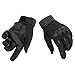 KevenAnna Full Finger Cycling Motorcycle Gloves Outdoor Tactical Shooting Gloves for Military Gear Men's Military Gloves for Army Tactical Gear (1-Black, Medium)