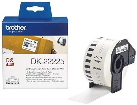 Brother DK-22225, Paper, black on white, Roll (3.8 cm x 30.5 m) 1 roll(s) continuous labels, for Brother QL-1050, QL-1060 - Image 3