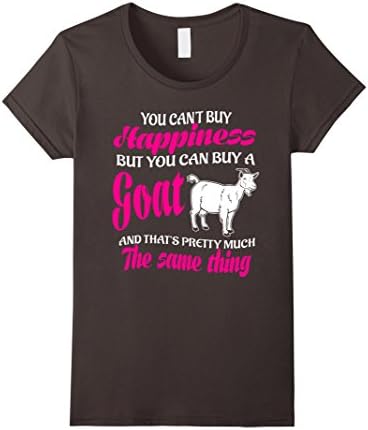 Women's Happiness Goats Shirt Large Asphalt