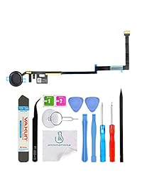 omnirepairs botón de inicio flex cable de repuesto para iPhone 7 y iPhone 7 Plus con conjunto de herramientas de reparación, Negro