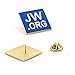 JW.ORG Pins - 24 Pack Jehovah Witness Square Lapel Pins for Clothes and Bags, 1 inch Blue Gold Metal Accessories for Clothing Brooches & Backpack Badges