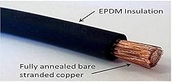 1/0 Gauge 1/0 AWG 10 Feet Black + 10 Feet Red