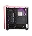 Apevia X-MIRAGE-PK Mid Tower with 2 x Full-Size Acrylic Side Window, Top USB3.0/USB2.0/Audio Ports - Pink