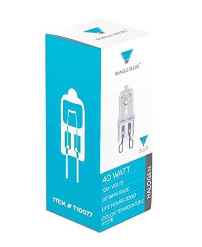 Triangle Bulbs T10077-10 (10 pack) - Q40/G9/CL/120V, 40 Watt, T4 JD Type, 120 Volt, Clear, G9 Bi-pin Base, Halogen Light Bulb, 10 Pack - Thumbnail 3