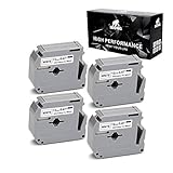 IKONG 1/2-Inch M-231 MK231 Compatible for M231 M-K231 Label Tape,0.47 Inch x 26.2 Feet 12mm x 8m Black on White Work with P Touch PT-70BM, PT-M95, PT-90, PT-70, PT-65, PT-70SR, PT-80