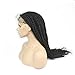 Synthetic Braided Lace Front Wigs African American Twist Braids Wigs for Black Women Natural Color (22 Inch)