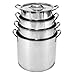 Grande Epicure Heuck 4 Piece Stainless Steel Stock Pot Set
