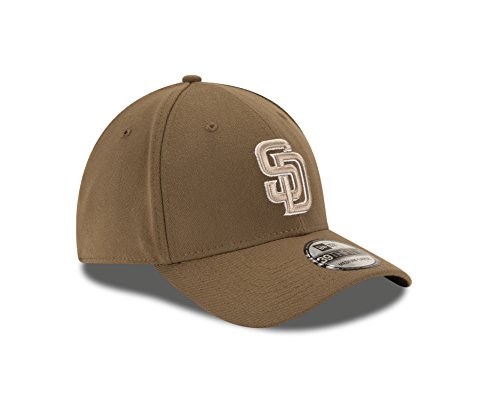 New Era MLB San Diego Padres Team Classic Alternative 39Thirty Stretch Fit Cap, Brown, Medium/Large