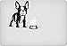French Bulldog Bowl Macbook Decal