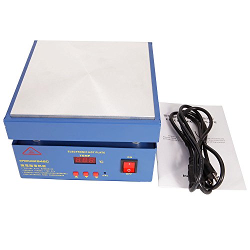 High Precision Digital Display Constant Temperature Electronic Hot Plate Preheat Preheating Station 20020020mm 110V 800W