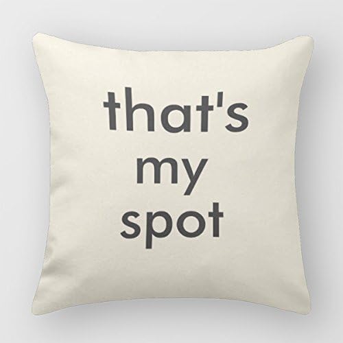 Swissy Decorative Throw Pillow Covers Funny Thats My Spot Square Decorative Pillow