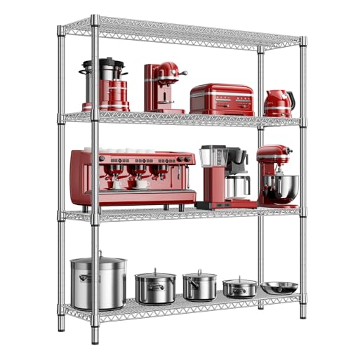 MZG 59 inch 4 Tier Wire Shelving Unit