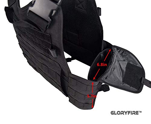 GFIRE Tactical Vest Modular Vest Breathable Combat Training Vest Adjustable Lightweight - Thumbnail 4