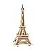 PONTE COLLECTION Eiffel Tower Model Kit 3D Puzzles Architecture Wooden Building Kit Wood Building Models Wooden Model Kits 22-pcs