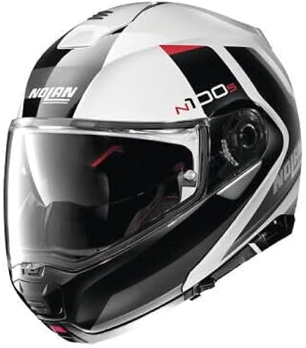 Nolan N100-5 Motorcycle Touring Modular Helmet Platinum Silver X-Small XS : Automotive