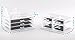Bestrice Acrylic Makeup Organizer Jewelry Display Boxes Bathroom Storage Case 3 Pieces Set 7 Drawers