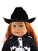 Black Cowgirl / Cowboy Hat for 18