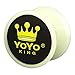 Yoyo King Merlin Pro Glow in The Dark Yoyo with Ball Bearing Axle and Extra String … (White)