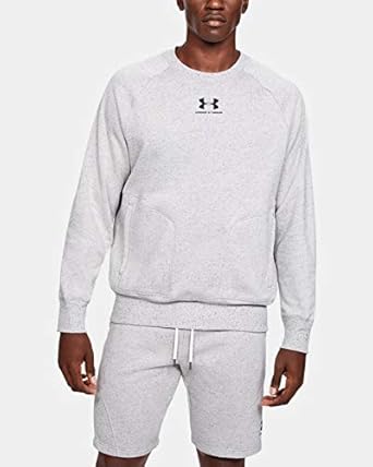under armour men's hustle fleece 2.0 crew pullover