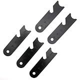 Wanty Set of 5 Striker Scraper, Use with Ferro Rod Made of Carbon Steel