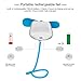 E-More Mini Personal Fan Small Pocket Portable Fans Collapsible Bendable Clip Fans Handheld Electric Cooling for Home Office Outdoor Travel Camping Makeup USB Rechargeable Battery Operated(Blue)