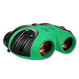 Dreamingbox Binoculars for Kids, 8x21 Compact Binoculars for Birding Wide Toys for 3-12 Year Old Boys Girls 2019 New Xmas Gift for 3-12 Age Girls for 3-12 Boy Stocking Fillers Green TG01