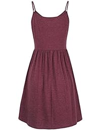 HNNATTA Vestido de túnica de camisola con dobladillo de gasa y correa de espagueti ajustable para mujer