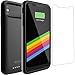 iPhone X/XS Battery Case, Alpatronix BX10 5.8-inch 4000mAh Slim Rechargeable Extended Protective Portable External Backup Charger Case Charging Cover for iPhone X, XS Juice Bank Power Pack - Black