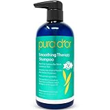 PURA D'OR Smoothing Therapy Anti-Frizz Straightening Shampoo for Dull, Dry, Brittle Hair, 16 Fl Oz
