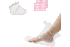 100 counts Paraffin Wax Bath Liners for Foot，Toyar Plastic Foot Covers for Foot Hot Wax Therapy Booties Bags Covers for Therabath Wax Treatment.