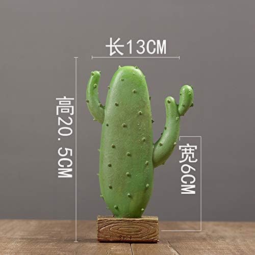 Sculpture Ornament Artwork Simulated Plant Cactus Pillar Potted Living Room Model Shop Layout Green Planting,Cactus D