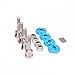 RCAWD Wheel Hex Hub Convert Adapter Axle Shaft Locknuts Conversion Set 7mm to 12mm Aluminum for Wltoys A949 A959 A969 A979 K929 RC Car 1/18 Turn 1/10 Upgrade Parts 4Pcs(Shipped Locally)(Blue)