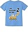 Tstars Construction 2nd Birthday Shirt Boy 2 Year Old Gifts for Boys Bulldozer I'm Digging Being 2 Toddler Kids T-Shirt 2T California Blue