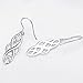 S925 Silver Earrings Solid Sterling Silver Polished Good Luck Irish Celtic Knot Vintage Dangles (Platinum)
