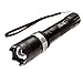 Police T10 - Aluminum Series Max Voltage Heavy Duty Professional Metal Stun Gun - Rechargeable with Bright LED Tactical Flashlight and Holster
