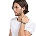 MOWOM Alloy Genuine Leather Bracelet Bangle Cuff Cord Anchor Surfer Wrap Adjustable
