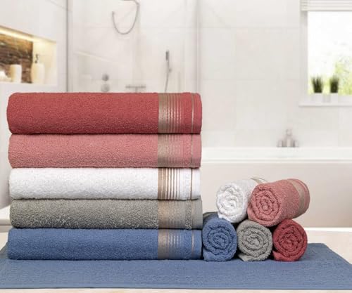 Kit Com 4 Toalhas de Rosto Gigante Alta Absorção Sublime 45x70cm - Central Toalhas (KIT 1)