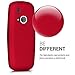 kwmobile Stylish Hard Cover for Nokia 3310 (2017) Metallic Dark red
