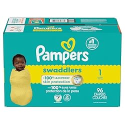 Pampers Baby Diapers - Swaddlers - Size 1, 96
