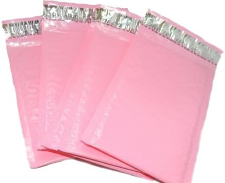 4" x 8" Pastel Pink BUBBLE MAILERS -Approved Shipping Mailers (20 Pack)