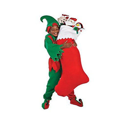 Giant 37" Felt Christmas Stocking Set of 4 Gift Bundle [4 Piece]