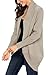 Chase Secret Womens Soft Knit Sweater Outwear Open Front Kimono Cardigans X-Large Khaki