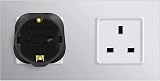 VGUARD EU to UK Plug Adaptor BS8546 13A Fuse Travel Adapter 2-Pin to 3-Pin view 7