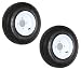 eCustomRim 2-Pack Trailer Tires On White Rims 480-8 4.80-8 4.80 x 8 Load C 4 Lug/4 in. primary