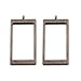 10pcs 40.4x21.5mm Rectangular Framework Open Back Pendant,zinc Alloy Accessories,Resin Mould,Antique Bronze