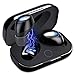 True Wireless Earbuds Bluetooth Headphones, ROCK SPACE TWS Sport Earbuds IPX5 Waterproof Mini in-Ear Noise Cancelling Earphones, 12H Playtime 3D Stereo with Built-in Mic & Charging Case (Black)
