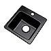 Dekor Sinks 27199Q Duxbury Composite Granite Prep Sink with One Hole, 16