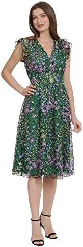 steve madden leigh midi dress Steve Madden Apparel Leigh Midi Dress, Black Multi,X-Small at Amazon Women's Clothing store